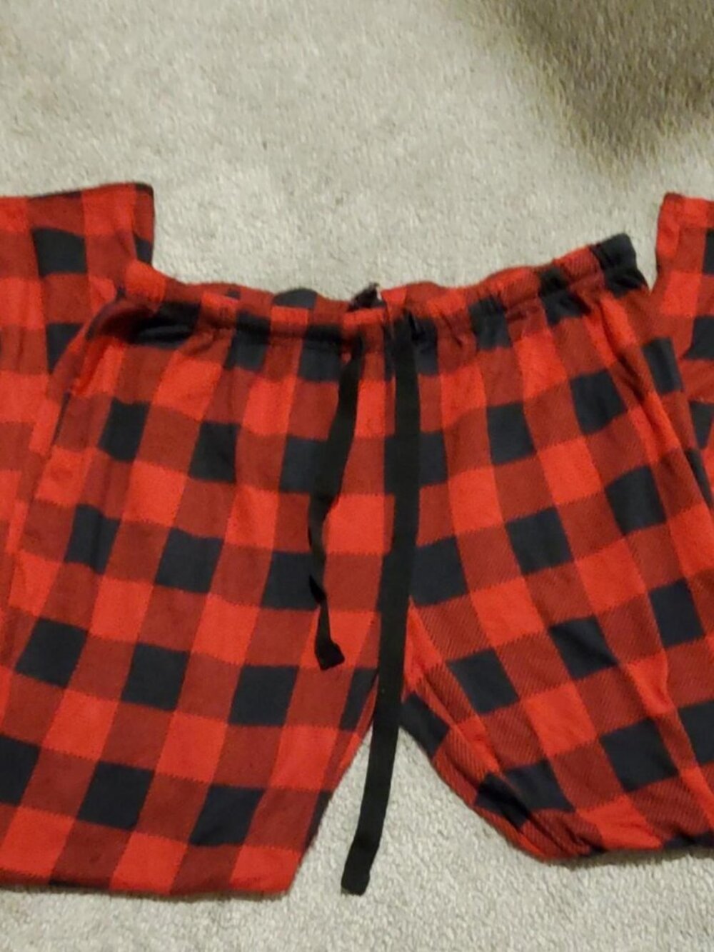 Cozy Red and Black Buffalo Plaid Pajama Lounge Pants